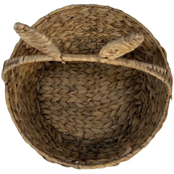 Woven Bunny Ear Basket Natural Seagrass Easter Decor 13” Rustic Farmhouse - Picture 2 of 5